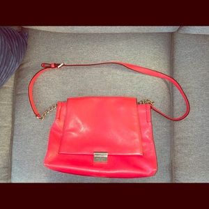 Red/orange Kate Spade messenger bag